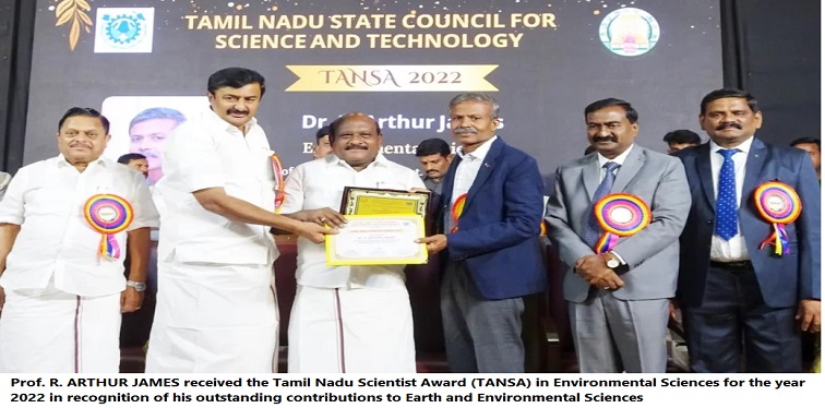 TANSA Award for Prof. R. Arthur James