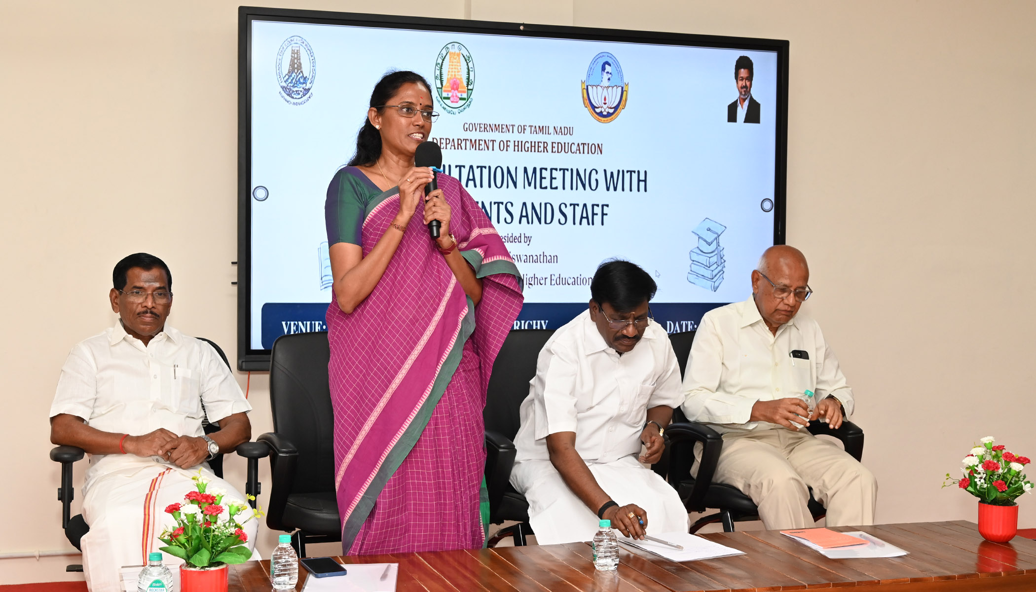 Honble Higher Education Minister's Visit